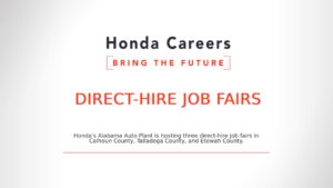 Honda Job Fair - promotional graphic