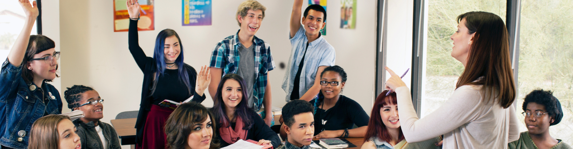 Ready To Work - group photo of young adult students.