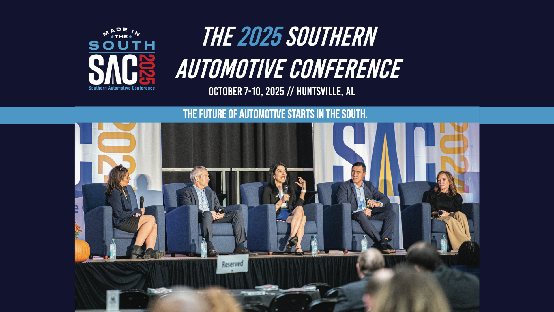 The 2025 Southern Automotive Conference is October 7-10 in Huntsville - generic graphic