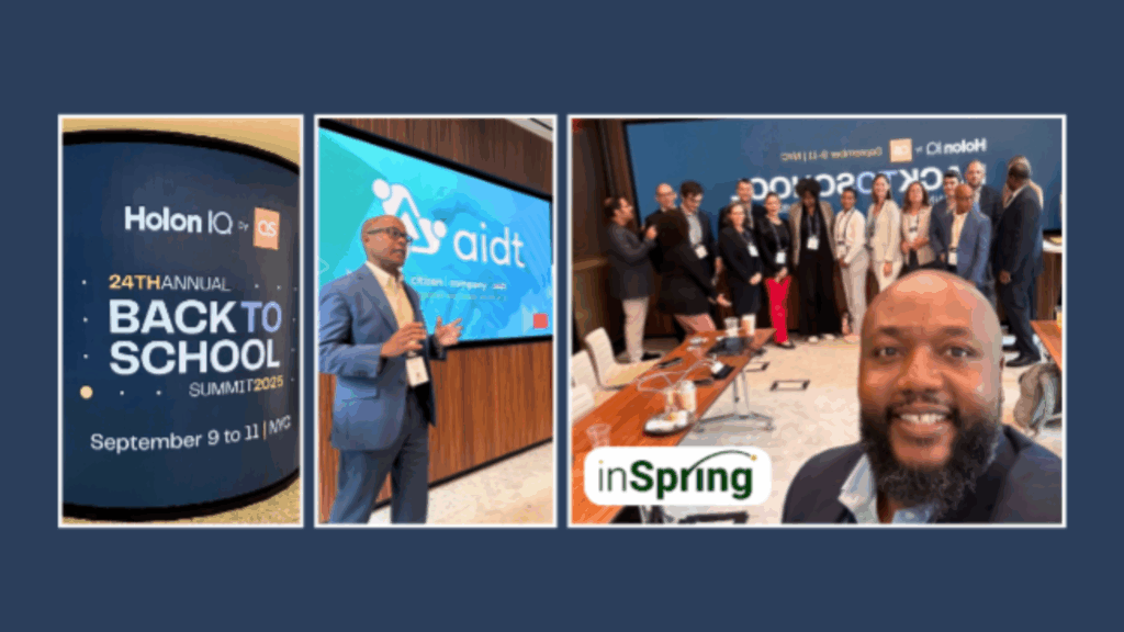 HolonIQ’s 24th Annual Back-to-School Summit graphic with Photos of Kevin Taylor of AIDT and Don Griffith of Y-tec Keylex Toyotetsu Alabama, Inc. (YKTA)